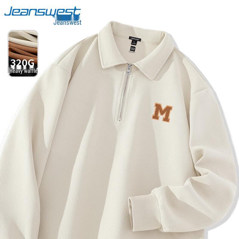 

Мужская толстовка поло Jeanwest из вафельного трикотажа большой плотности M