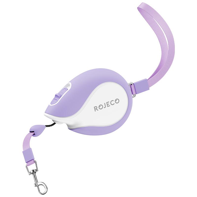 ROJECO Mini Automatic Retractable Dog Leash 3M Extendable Rope For Outdoor Travel Walking Hiking Pet Cat Dogs Traction Rope Lead