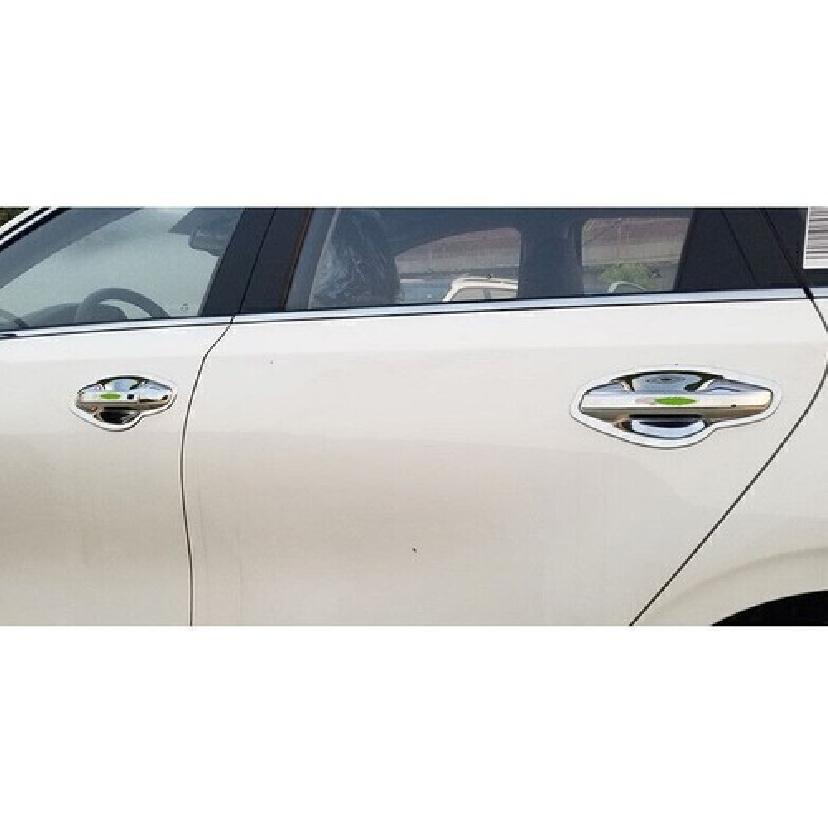 For Kia Forte K3 19-2024 Chrome Steel Exterior Side Door Bowl Cover Trim 8pcs