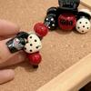 Korean Style Polka Dot Heart Claw Hair Clip - Women's Shark Clip Hair Accessory