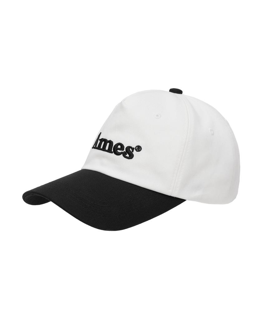AMES-WORLDWIDE Basic Logo Twotone Ball Cap White