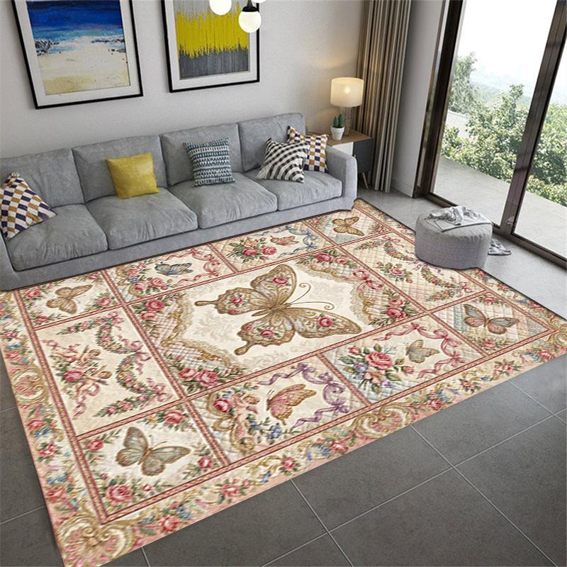 2025 New Butterfly Decoration Carpet Rug for Living Room Bedroom Home Sofa Decoration,Kids play Non-slip Floor Mat27