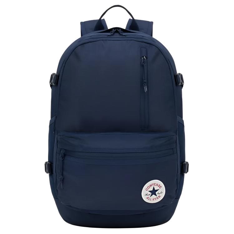 Converse Straight Edge 27L Multifunctional Casual Simple Convenient Backpack Unisex Backpack Dark-Blue UA5797-695 Dark Blue