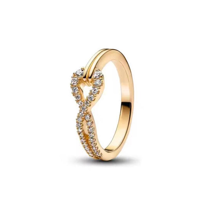 S925 Silver Pink Flower Bee and Bow Women's Ring Fashionable and Versatile Gift for Friends 2026