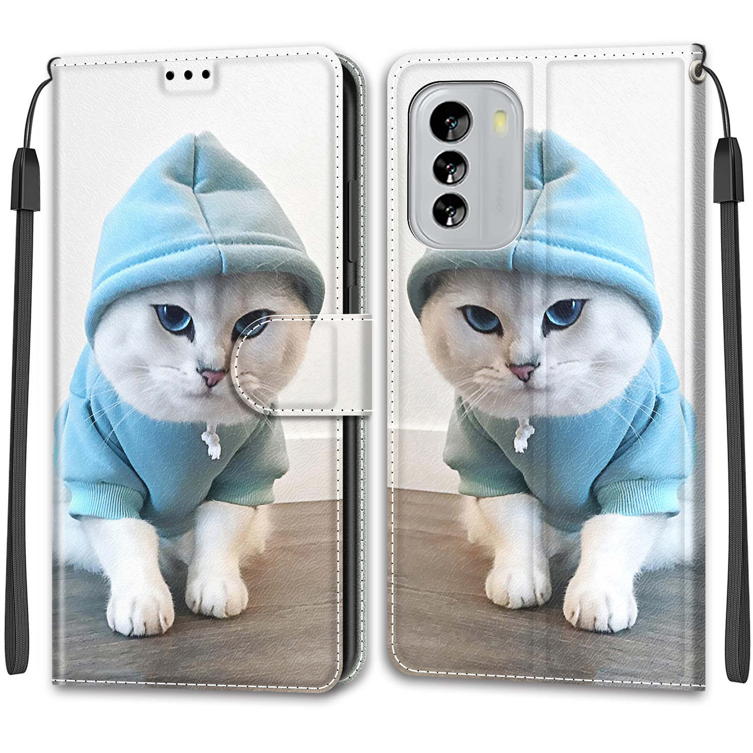 

Розкішний розписний шкіряний чохол для Nokia G60/G21/G11/G20/G10/C12/C22/C32/G42 Wallet Book Style Protective Cover для Nokia 6.3/Nokia C01 Plus/Nokia G310 Nokia G60 5G