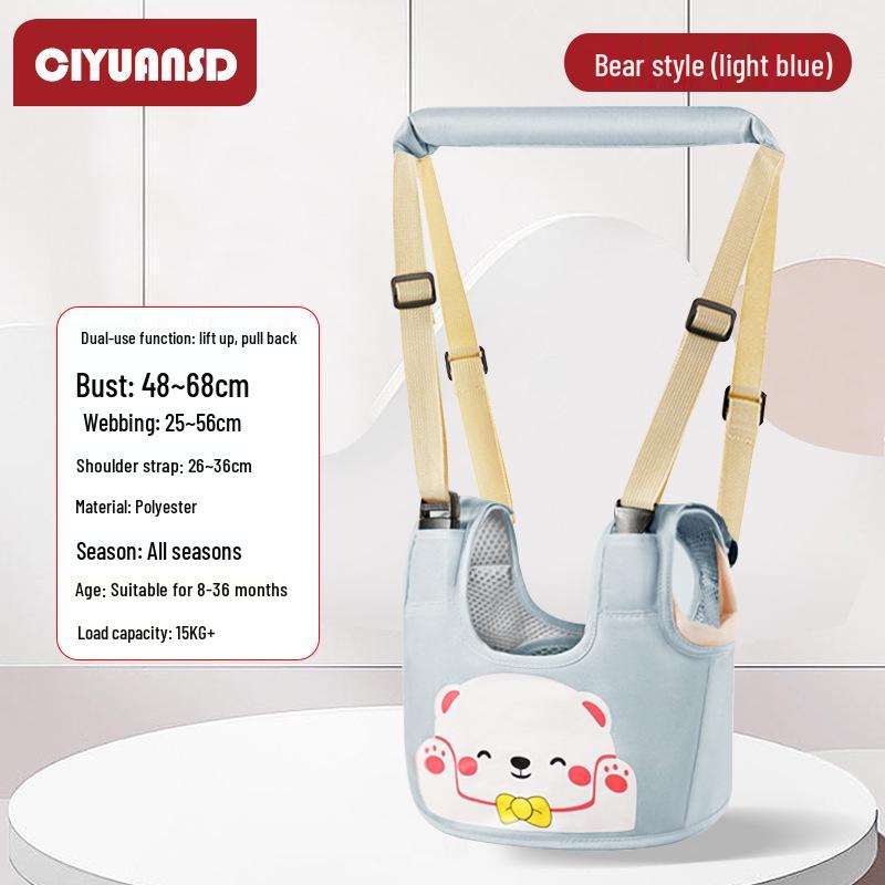 Multifunctional Breathable Baby Walking Harness with Anti-Fall, Anti-Choke, and Anti-Lost Features