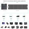 Portable High-Power Foldable Monocrystalline Solar Charging Panel for Outdoor Camping, Phone & Tablet Charging
