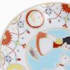 Heidi Kutani made in traditional craft of the Hokuriku Girl of the Yoraku divided ware, Japan, region. Heidi, Alps, Yuki, pattern, plate, tableware,