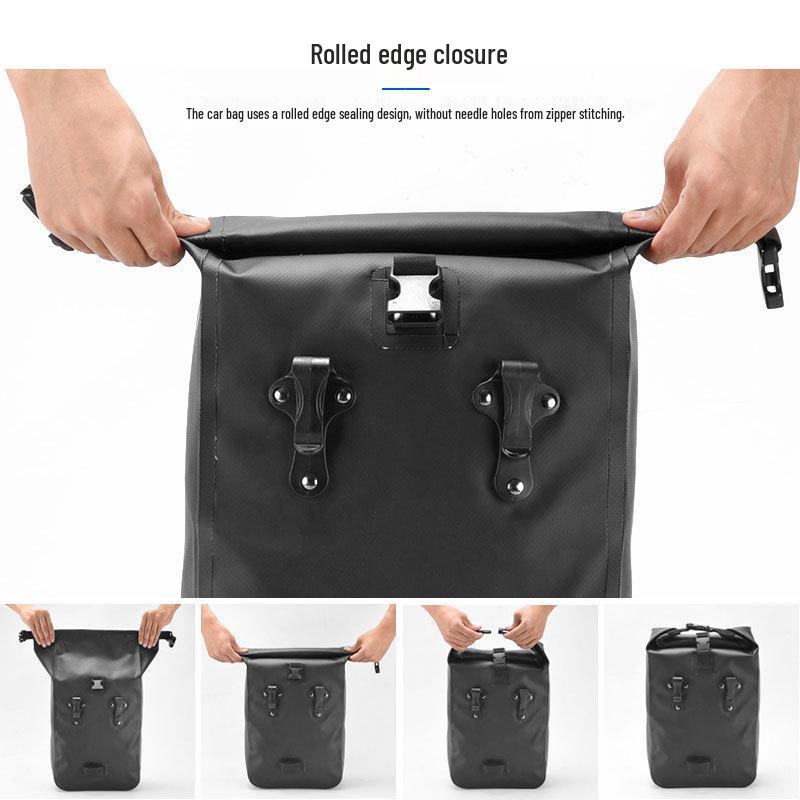 SAHOO 142096 Waterproof 10L Single Side Pannier Bag for Mountain Bike Cycling