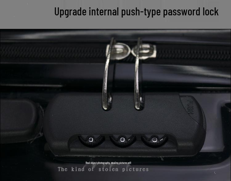 Valiză Mini Troler Stil Coreean 18" cu Roți Universale 20" și Lacăt cu Combinație.