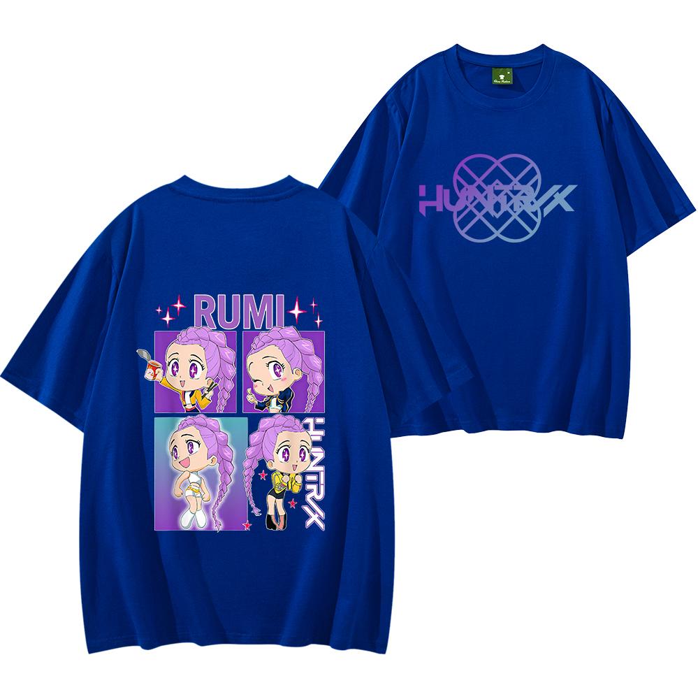 Rumi Kpop Demon Hunters Unisex Tee Shirt Rumi Shirt Demon Hunters Tee Men Women Short Sleeve Streetwear Hip Hop Tops