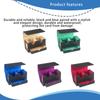 PU Leather Trading Card Deck Box Board Game Card Carrying Organizers Scratch Resistant Card Storage Case with Drawer