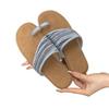 Woven Cool Slippers Fairy Shoes Outer Wear 2025 Summer Flat-bottomed Vacation Beach Shoe Cover Toe Sandals