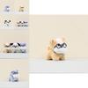 Adorable Plush Dog Keychain With Glasses Cute Cartoon Doll For Bags And Accessories