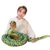 Simulierte Schlangenpuppe Stofftier Puppenkissen Mehrfarbiges Python-Kinderspielzeug Große gefälschte Schlangenpuppe