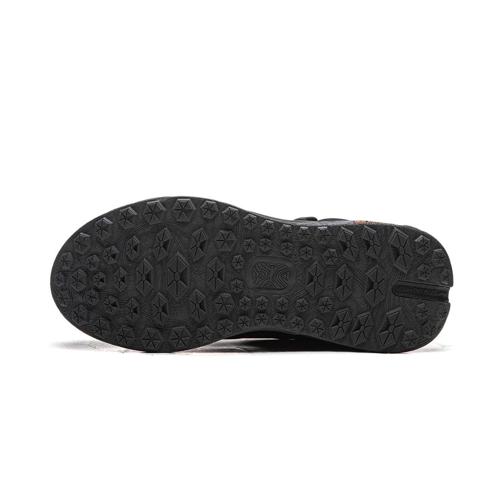 נעלי Li Ning Star Path 2 עם ריפוד, עמידות להחלקה ושחיקה, תמיכה, גפה אמצעית, נעליים יומיומיות, יוניסקס, שחור AGLV283-3