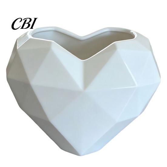 Support de plante vivant Forme de cœur géométrique Pot de fleurs, Pot de fleurs décoratif pour intérieur Design créatif Extérieur, Jardinière Amour Maison Jardin Balcon