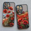 Mohnblüten Blüte Heißes Rotes Case Für iPhone 17 16 12 13 Pro Max Mini 11 14 15 Pro Max XS X XR 7 8 Plus Stoßfeste Rückseitenabdeckungen