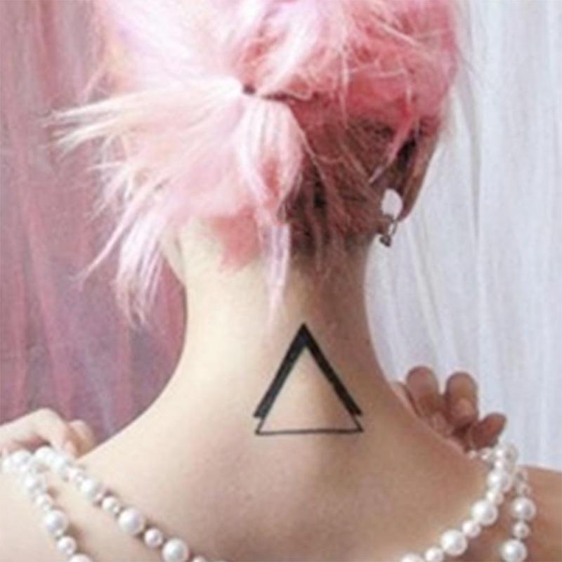 2Pcs/Set Geometric Temporary Tattoos Body Arm Leg Waterproof Flash Tattoo Stickers
