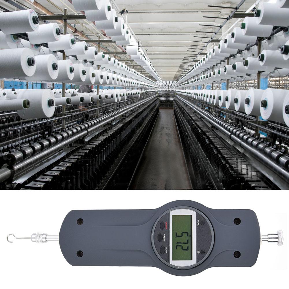 Digital Display Dynamometer Force Gauge Push and Pull Tester Meter with 5 Side Heads (30N)