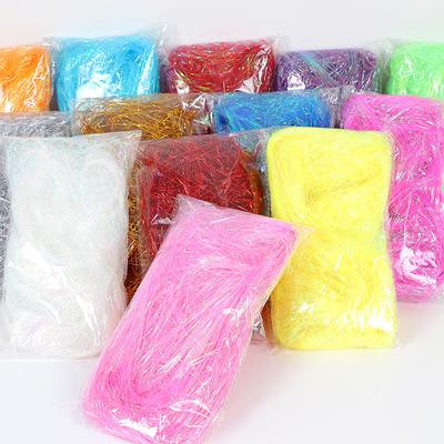 Raffia Schnitzelpapier Geschenkbox Füllmaterial Bunte Symphonie Gerade Hochwertig Kosmetik Dekoration Verpackungsmaterial 8g