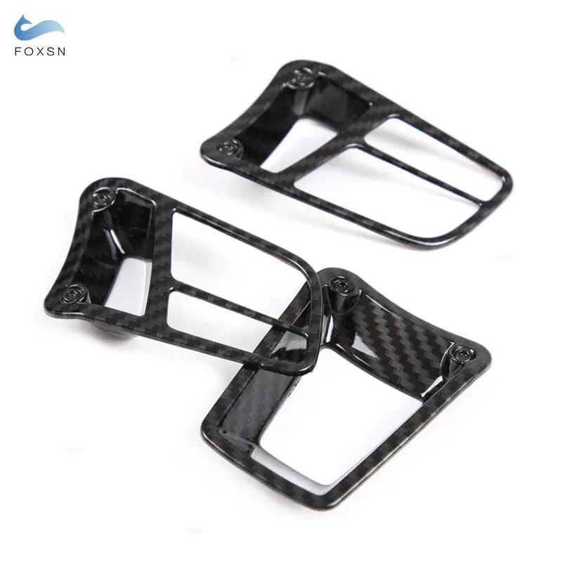 Car Interior Steering Wheel Cover Carbon Fiber For Porsche Panamera Macan 2014- Cayenne 2015- 718 911 918 2012-2015