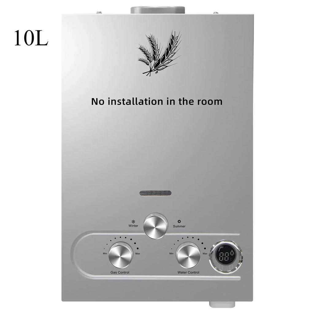 6L 8L 10L 12L 16L 18L Water Heater Liquefied Petroleum Gas Propane Butane Stainless Steel Tankless Water Heater