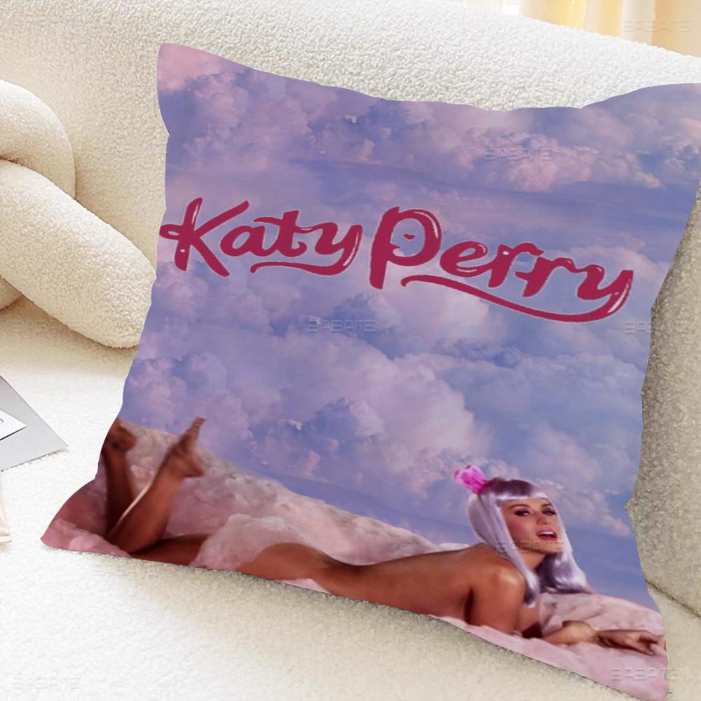 K-Katy Hot Singer P-Perry Cushion Cover Car Throw Pillow Case For Sofa Car Christmas Gift 40x40cm 45x45cm