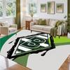 Borussia Mönchengladbach Design Crystal Velvet Rug Soft Decorative Mat for Bedroom Entrance