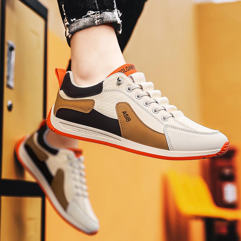 Men’s Sports Shoes Casual Street Style Jogging Sneakers Students Skateboard Shoes Plus Size Height Increase