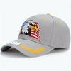 Men's and Women's American Flag Eagle Embroidery Baseball Cap - Korean Style Duckbill, Fashionable Outdoor Sunshade Hat