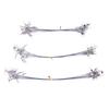 50Pcs 15cm/20cm/25cm High Strength Fishing Wire Leaders Heavy Duty Fishing Stainless Wire Leaders with Swivels and Snaps