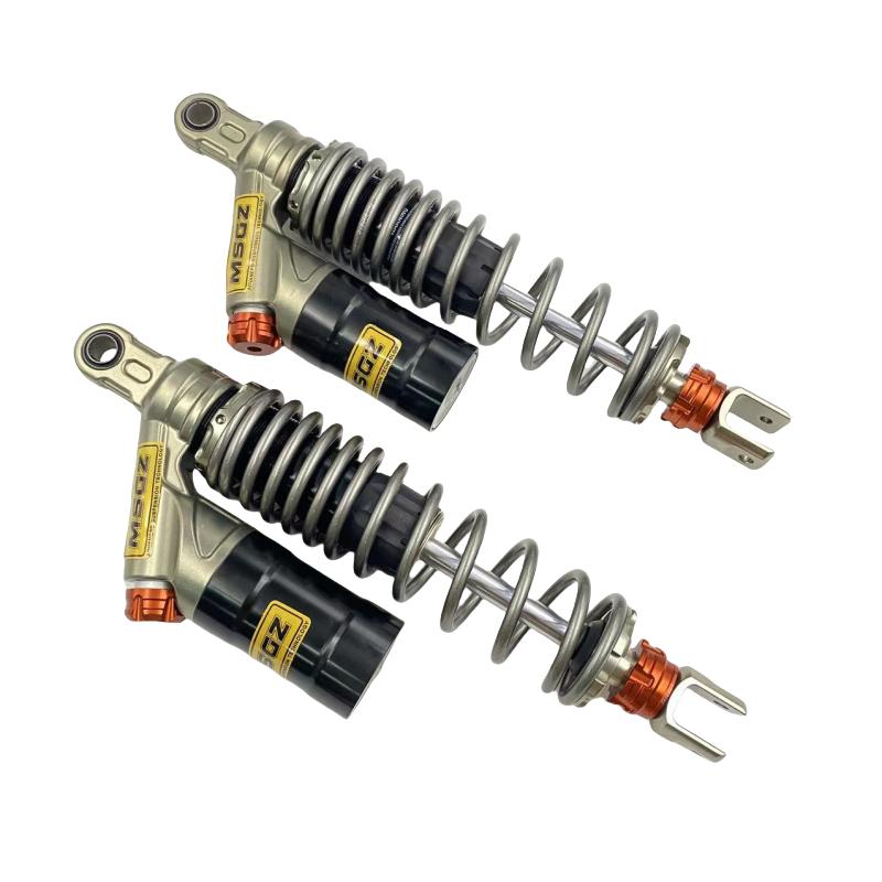 2pcs Motorcycle Universal 360mm 370mm Rear Adjust Air Shock Absorbers Suspension For Honda Yamaha Kawasaki Suzuki Ducati ATV