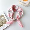 Cotton Linen Neckerchief Square Sunscreen Head Scarf Elegant Neck Scarf