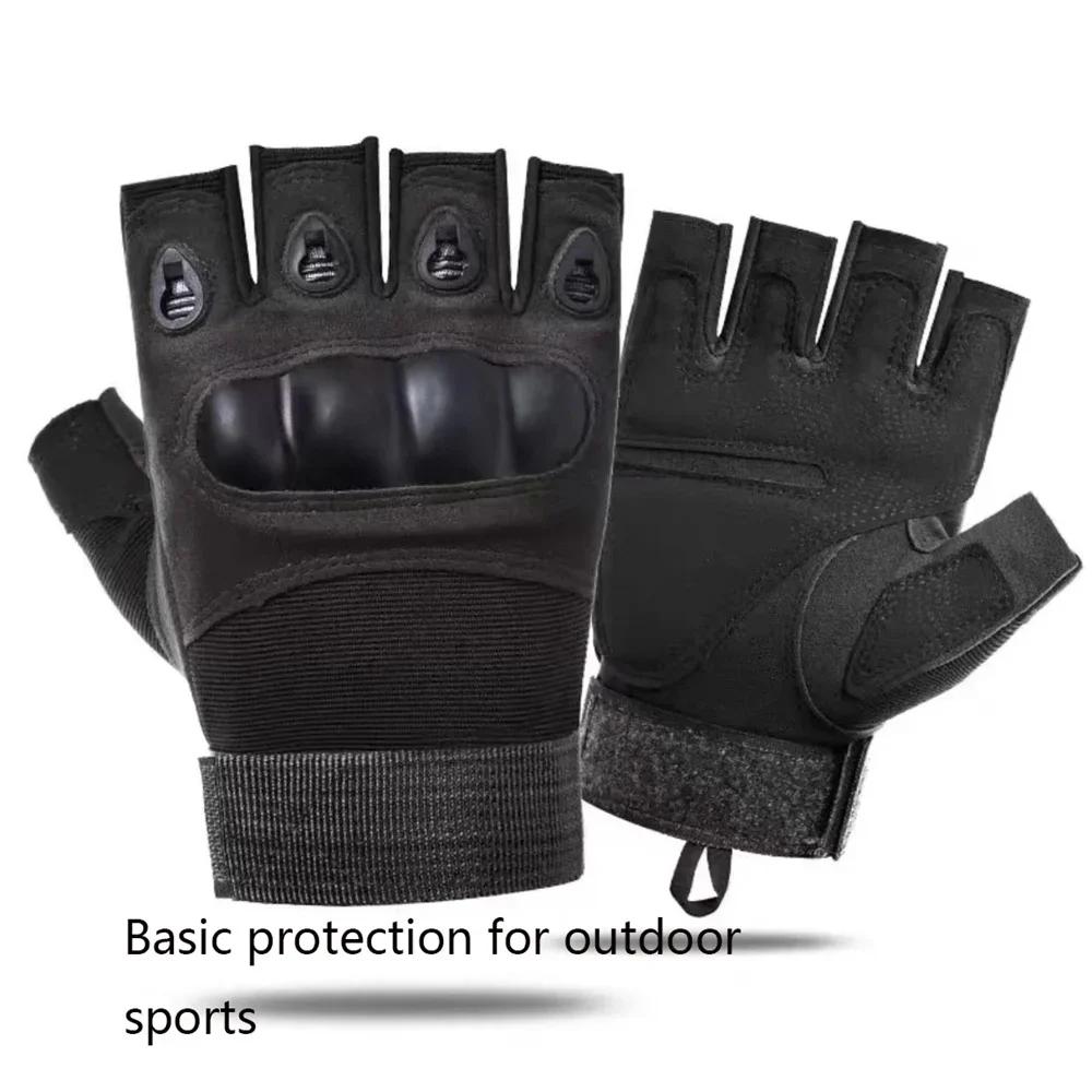 Half-finger Tactical Gloves Men's Outdoor Cycling Sports Anti-slip Wear Mountaineering Fitness Training Wargame