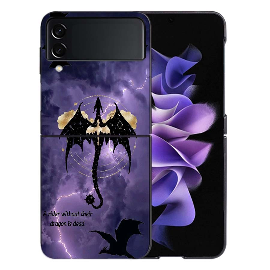 F-Fourth W-Wing Dragon Coque For Samsung Z Flip7 6 Galaxy Case Shockproof Z Flip5 Z Flip3 4 5G Hard Cover Phone TPU PC Hard Fun