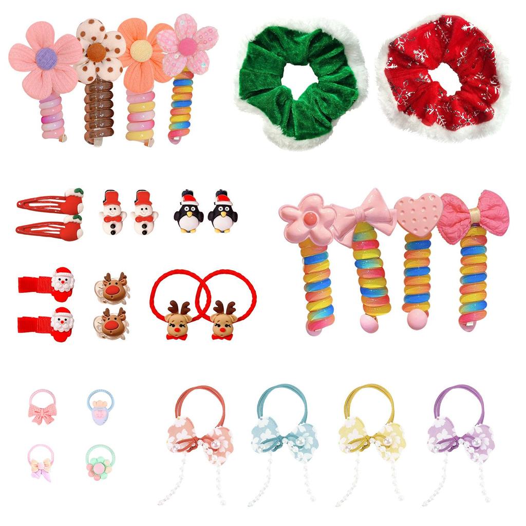 Christmas Advent Calendar 24 Days Countdown Blind Box, Portable 24 Grid Jewelry Surprise Box, Kids Small Fashion Accessories Holiday Gift