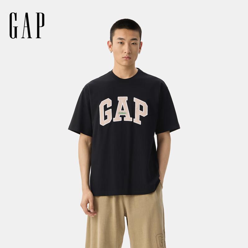 GAP Unisex Relaxed Fit Logo Patch T-Shirt 185/104A