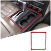 Red Carbon Fiber Center Console Gear Panel Trim Sticker for Hummer H2 2003-09