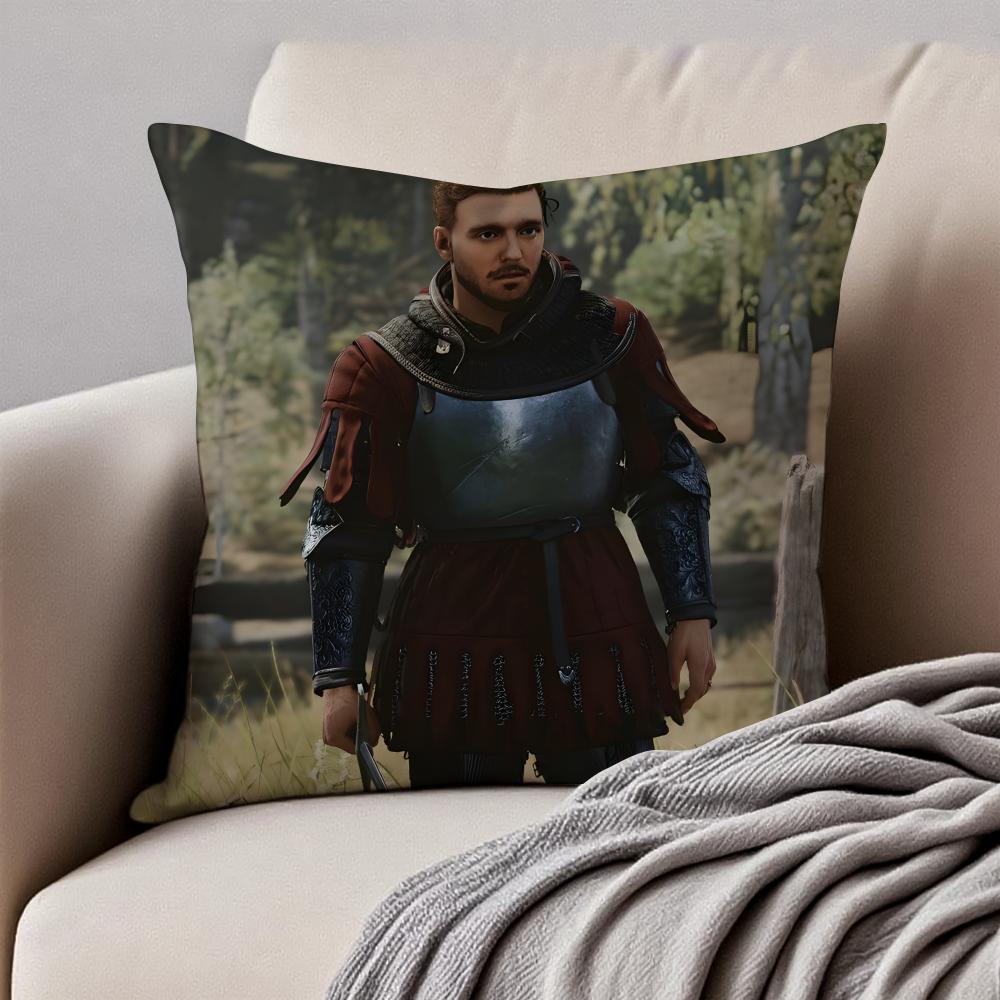 Historisches Spiel KKingdom Come Deliveranc Kissenbezug Kissenhülle Milbenschutz Unsichtbarer Reißverschluss Kurzer Plüsch Sofakissen