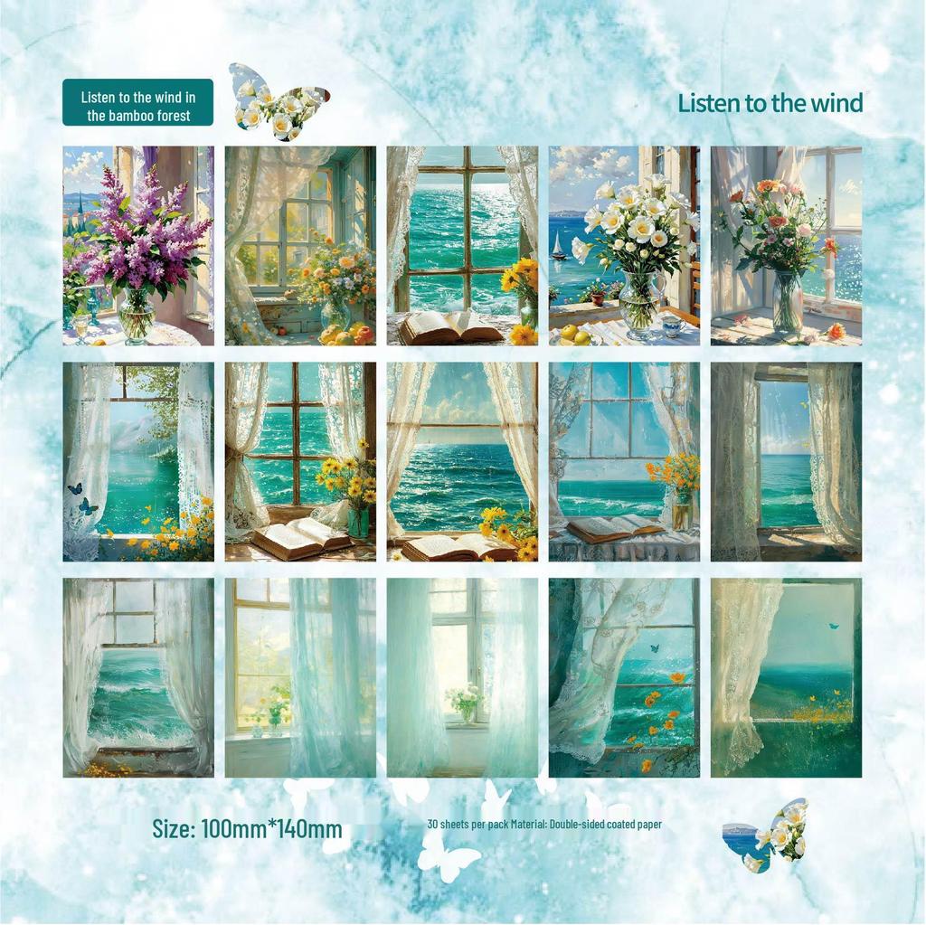 Scenic Paper for DIY Window Collage & Ita-bag Decor