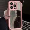 Oil Painting Two Cats Pattern Phone Case For iPhone 15 16 Pro Max 14 13 12 11 Pro Max Mini XS XR 7 8 Plus Shockproof Soft Cover