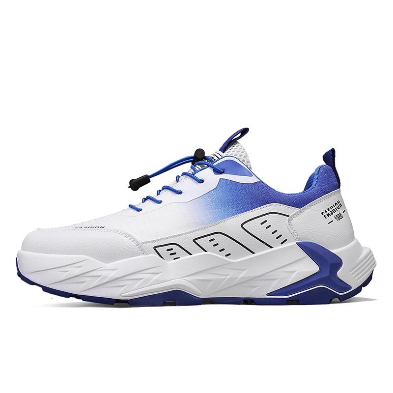 Fashion Mens Sports Shoes Leather Casual Comfortable Walking Shoes Outdoor Sports Breathable Lightweight Sneakers for Man