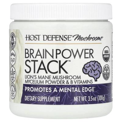 Host Defense, Mushrooms™, Brain Power Stack™, 100g(3,5 Unzen)