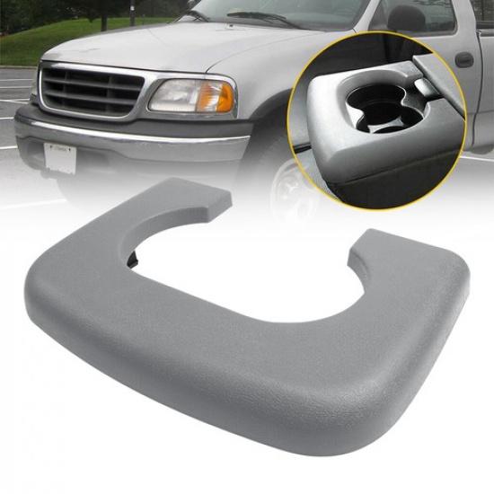 Fits Ford F150 1997-03 Center Console Cup Holder Pad Replacement Part Light Gray