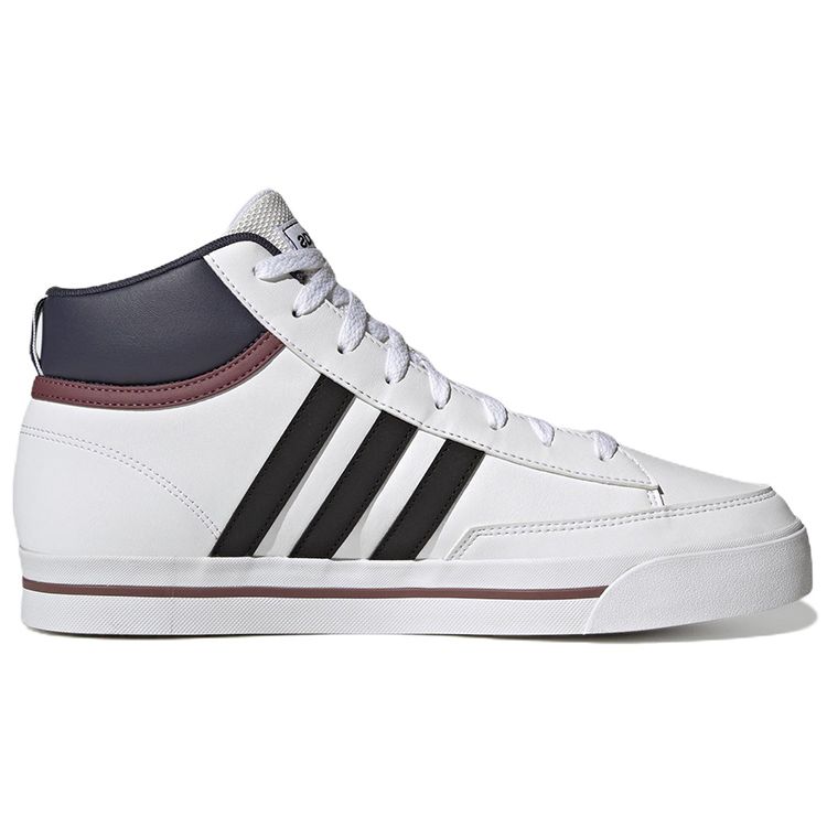 Adidas Neo Retrovulc Mid Skateboarding Comfortable Durable High-Top Skate Shoes Men Skate Shoes White Black GW6682