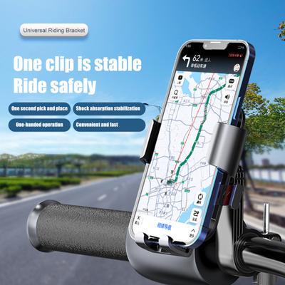Fahrrad-Telefonhalter Hoher Anti-Shake Universelle Stabilität Einfache Installation Telefon Motorrad-Lenkerhalterung Fahrradzubehör