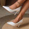 Fashion Slip-on Slim-heel Single Shoes Autumn New Pointed Toe Shallow Mouth Non-slip Wear-resistant High Heels