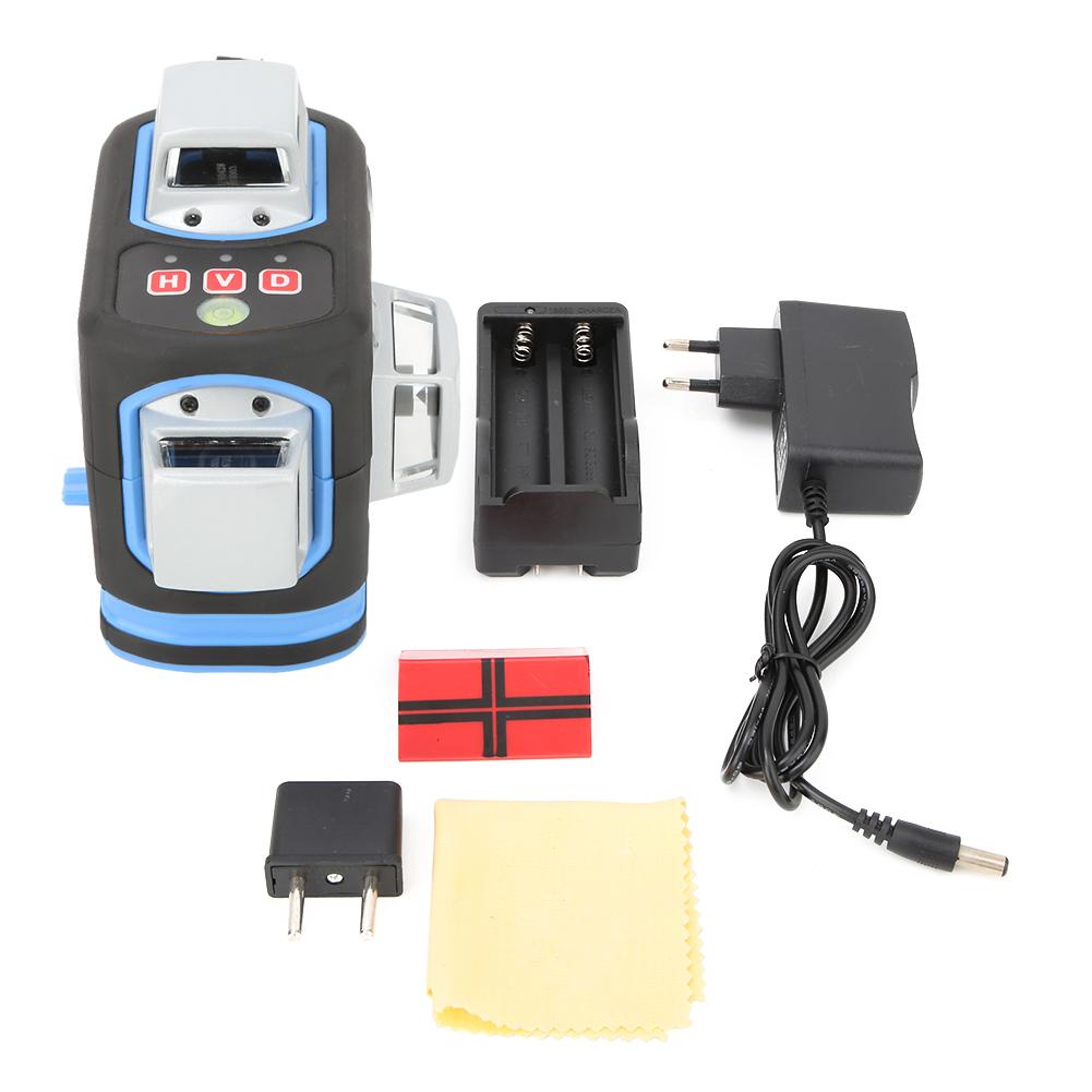 Electronic Self Leveling 3D Red Beam Leveler Cross Line Alignment Line Leveling Instrument