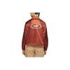 Nike Casual Satin Embroidered Logo Solid Jacket Women Jacket Campfire-Orange DJ1087-895